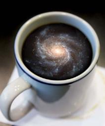 The Universe in a Coffee Mug - original artwork by Rick Harrizon, OSU Alumni Magazine