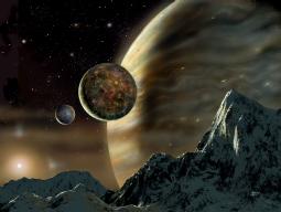 Artists conception of the planet around HD70642