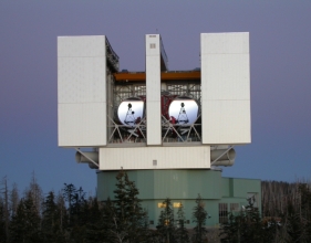 The Large Binocular Telescope with both eyes open