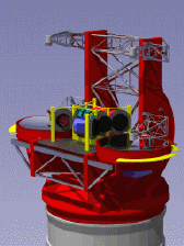 Computer Model of the Large Binocular Telescope