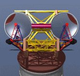 Computer Model of the Large Binocular Telescope