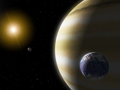 Artist's conception of an extrasolar planet