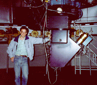 IFPS on the 1.8m Perkins Telescope with astronomer for scale