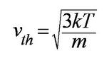 mean thermal speed