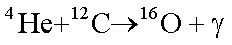 C12-Alpha-Gamma Reaction