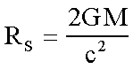 Schwarzschild Radius